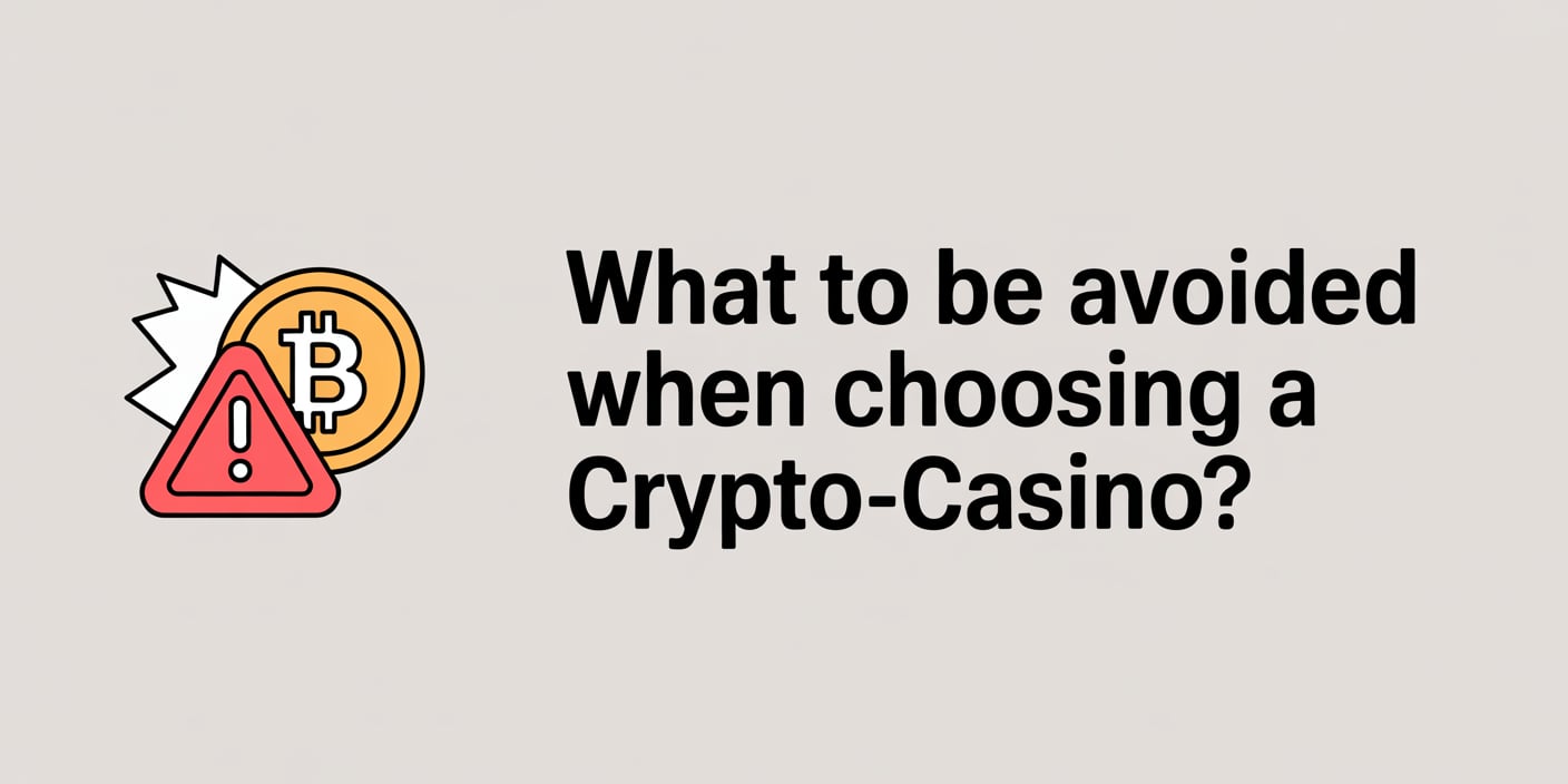 What to Be Avoided When Choosing a Crypto-Casino?