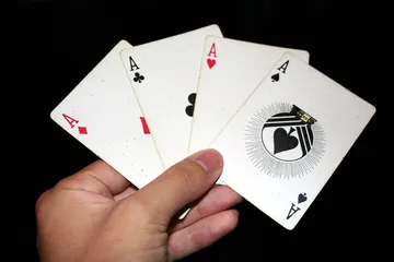 I quattro assi di un mazzo di carte francesi